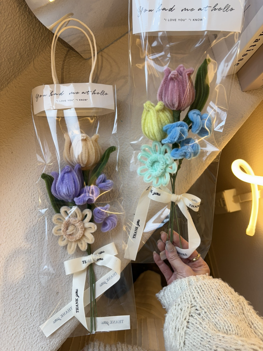 な　モールフラワー　ハンドメイド モールフラワー【お花】DIY 作り方 - YouTube